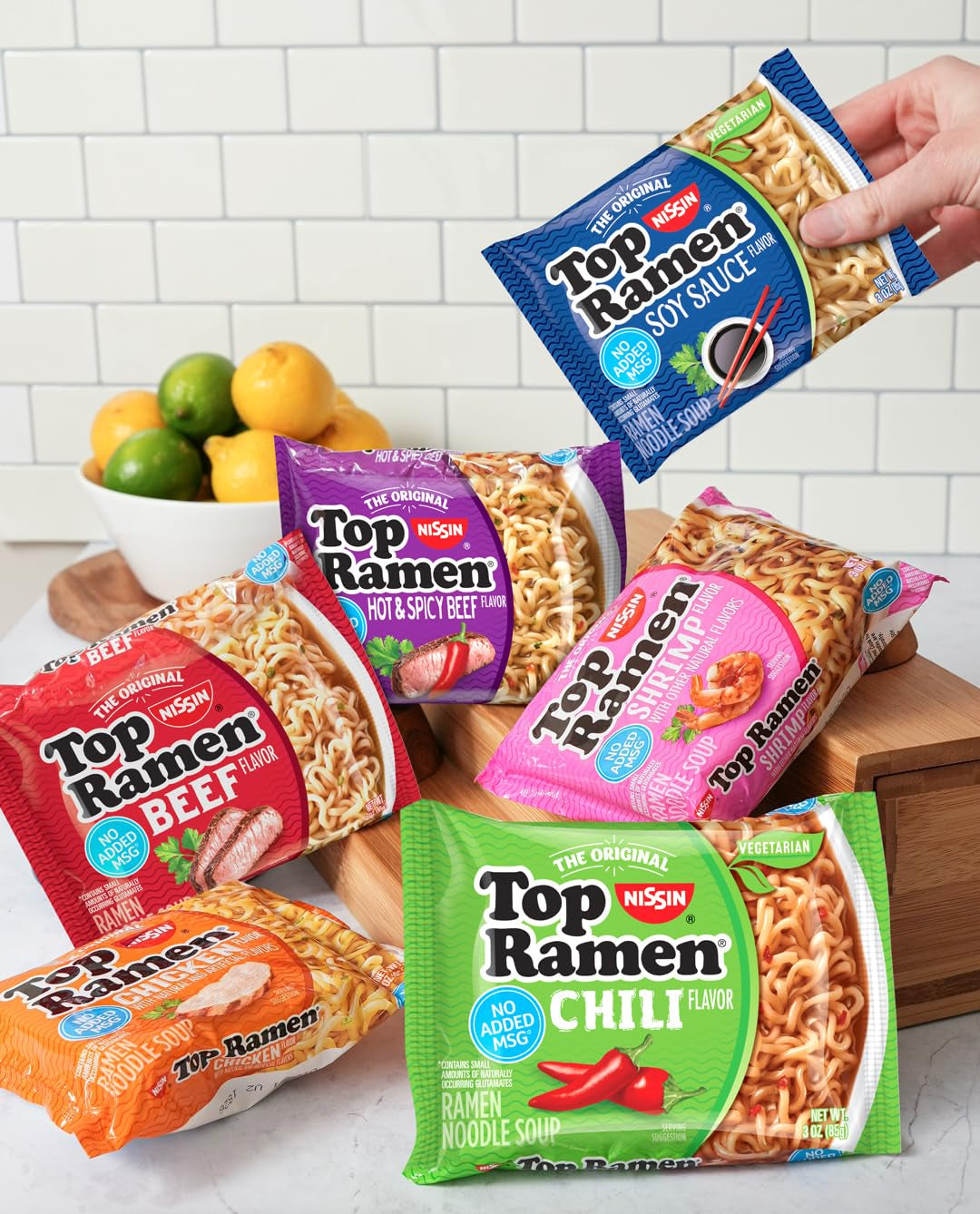 Top Ramen Noodle Soup, Chili, 3 Ounce (Pack of 24)