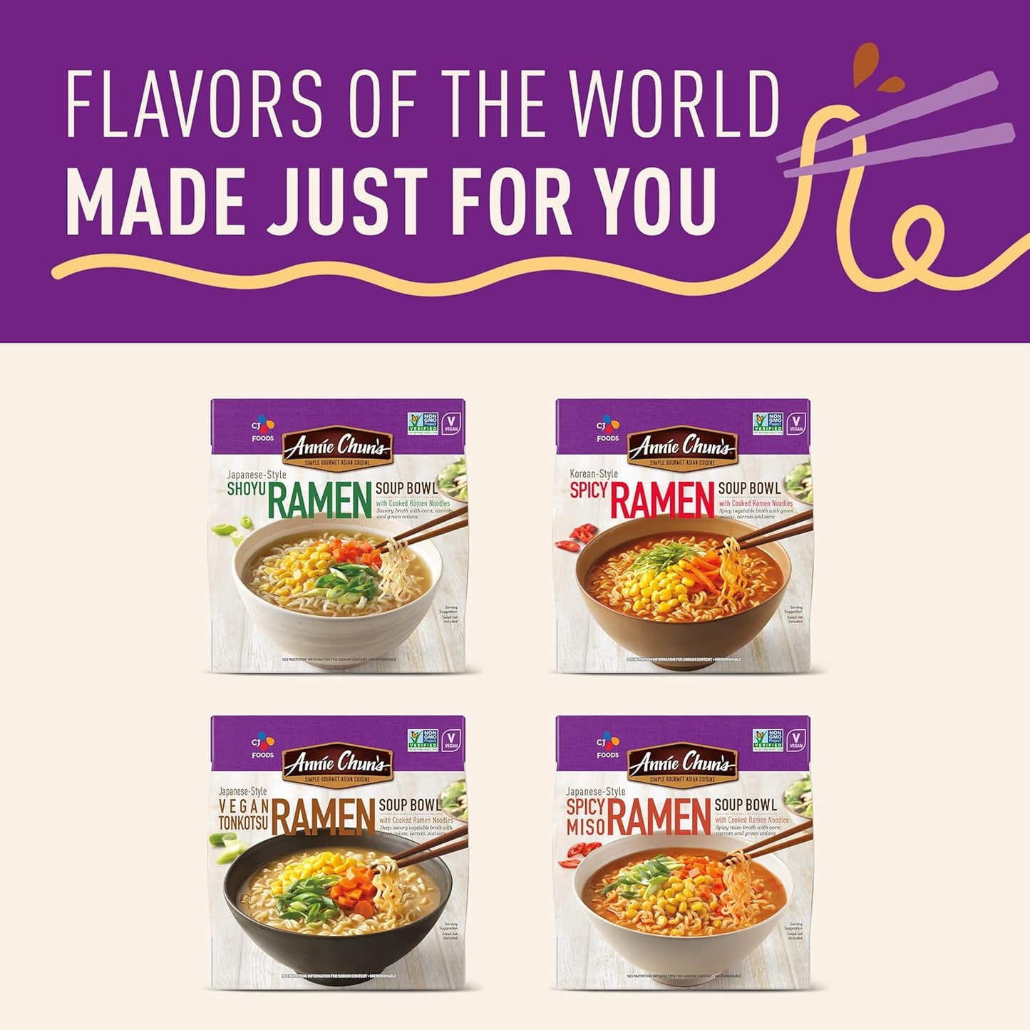 Japanese Style Shoyu Ramen Soup Bowl, Non GMO, 5.4 Ounces (Pack of 6)