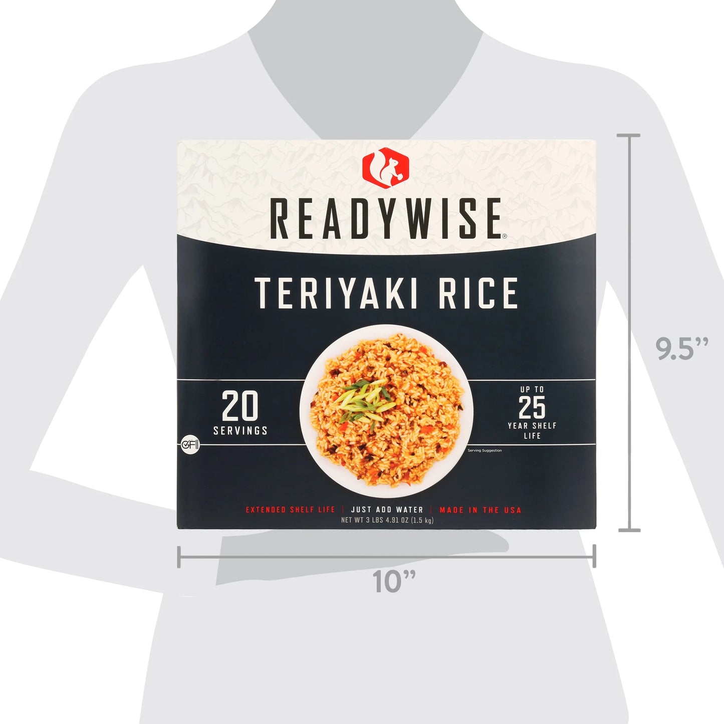(2 Pack) Teriyaki & Chicken 20 Serving, Shelf-Stable, Emergency Meal