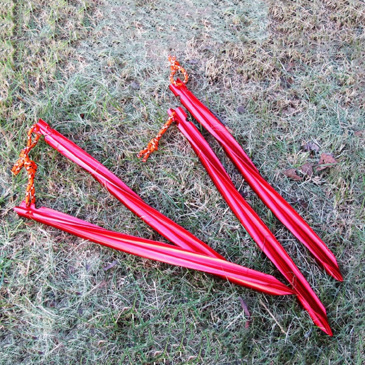 Aluminum Tent Stakes Pegs Heavy Duty Lightweight for Camping Sand