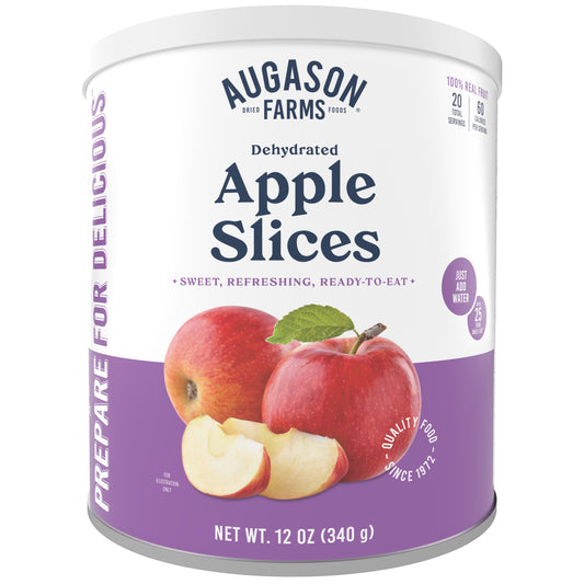 (3 Pack) Dehydrated Apple Slices, 20 Servings, 12 Oz.