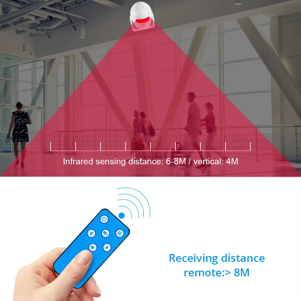 M120 Smart Motion Detector Alarm PIR Infrared Anti-Theft Burglar Welcome Chime Doorbell for Garage Shop Home Security