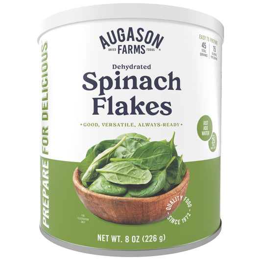 (2 Pack)  Dehydrated Spinach Flakes 8 Oz No.10 Can