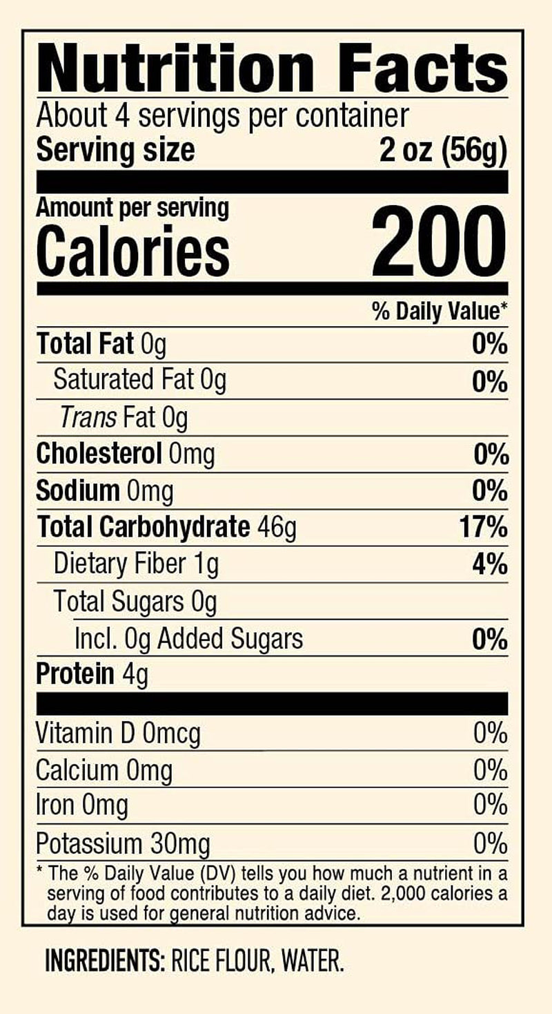 Korean Dry Noodles, Pad Thai Rice Noodles 8Oz 6Ct