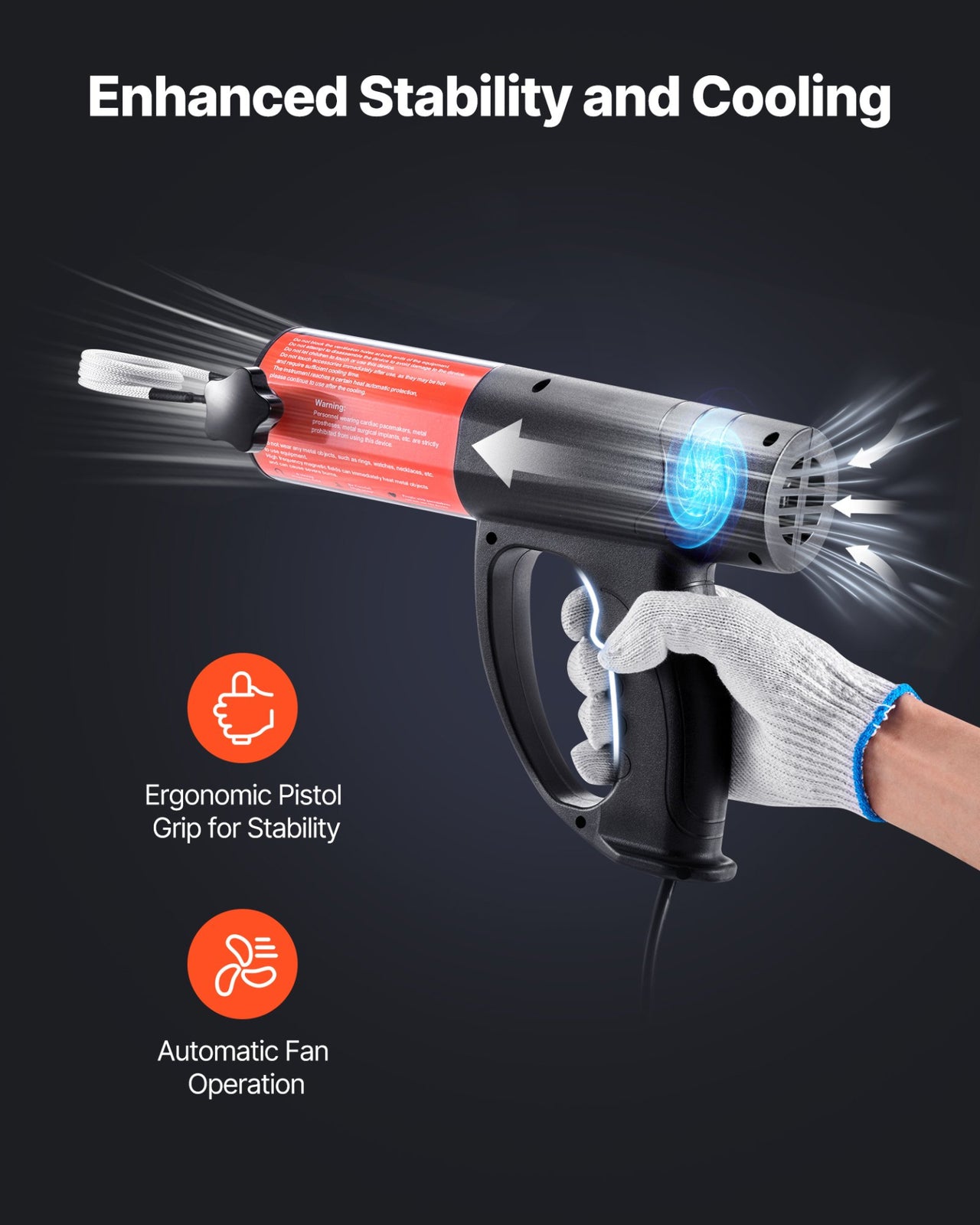 Induction Heater Bolt Removal Tool 1500W 110V Handheld Kit W/ 8 Coils & Case