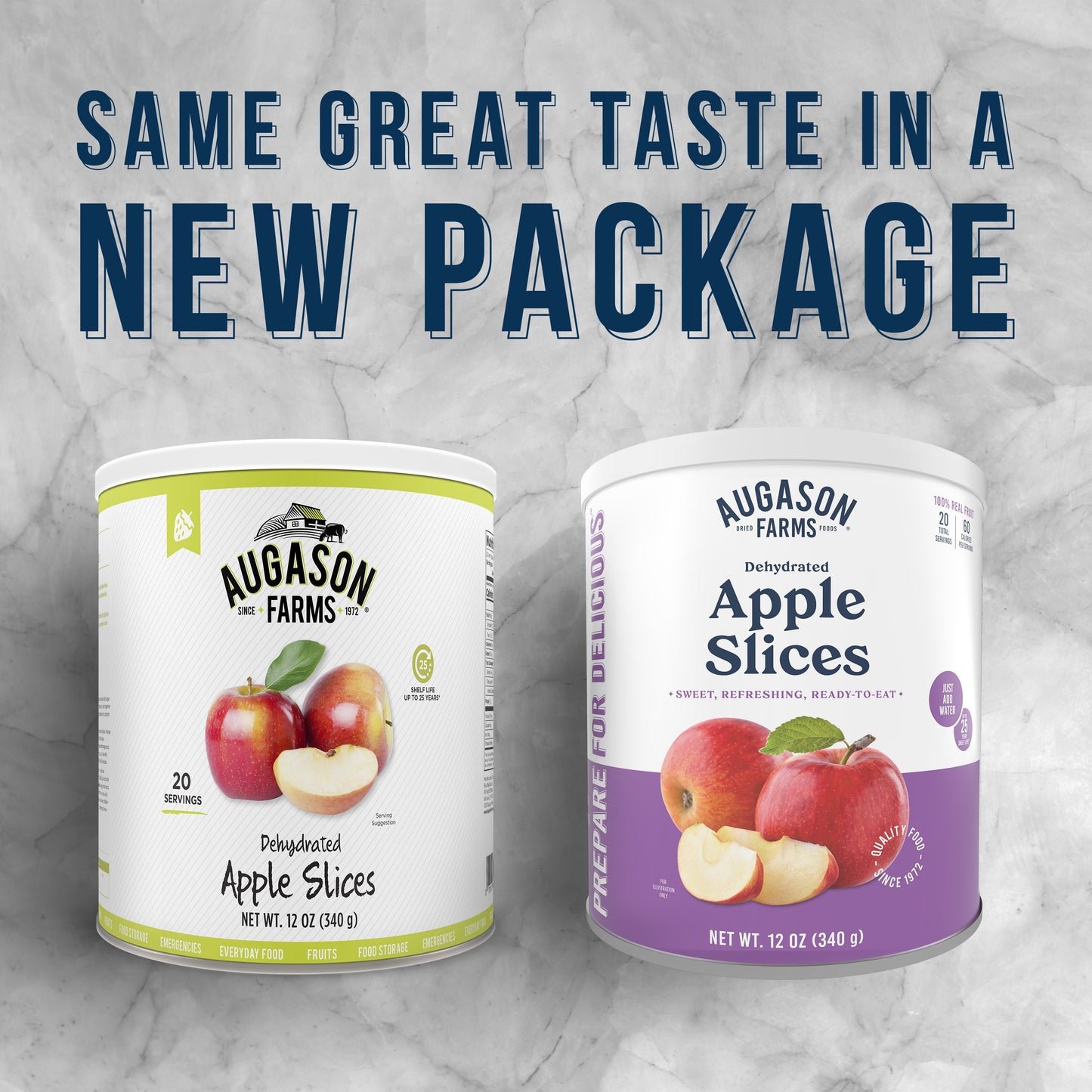 (3 Pack)  Dehydrated Apple Slices, 20 Servings, 12 Oz.