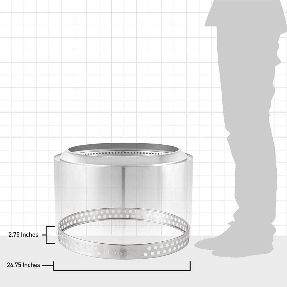 Yukon Stand - Durable 304 Stainless Steel, Heat-Resistant, Portable Elevated Fire Pit Accessory for Safe Use on Decks and Camping - Ideal for Smokeless Fire Pits and Outdoor Fireplaces