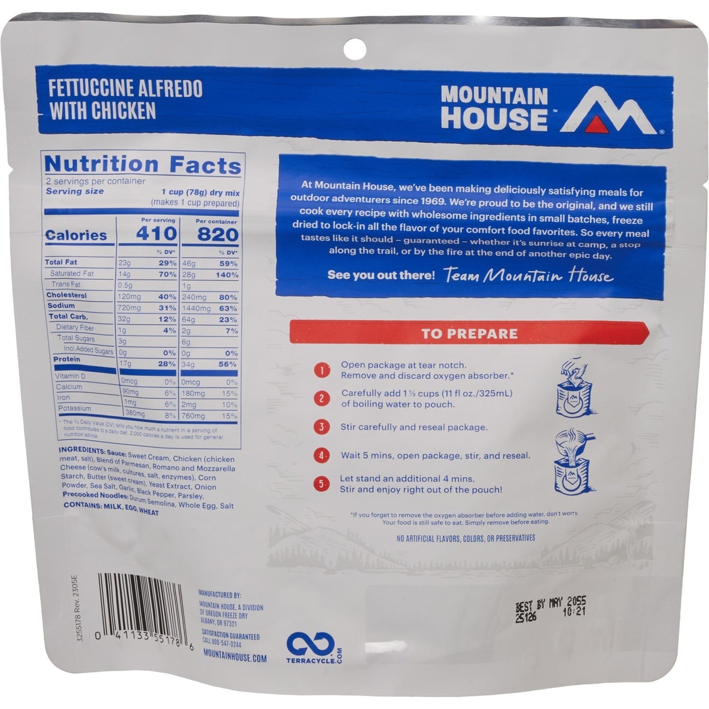 Mountain House Freeze Dried Food Meals Pouches Camp Trail MRE Emergency - NEW!!