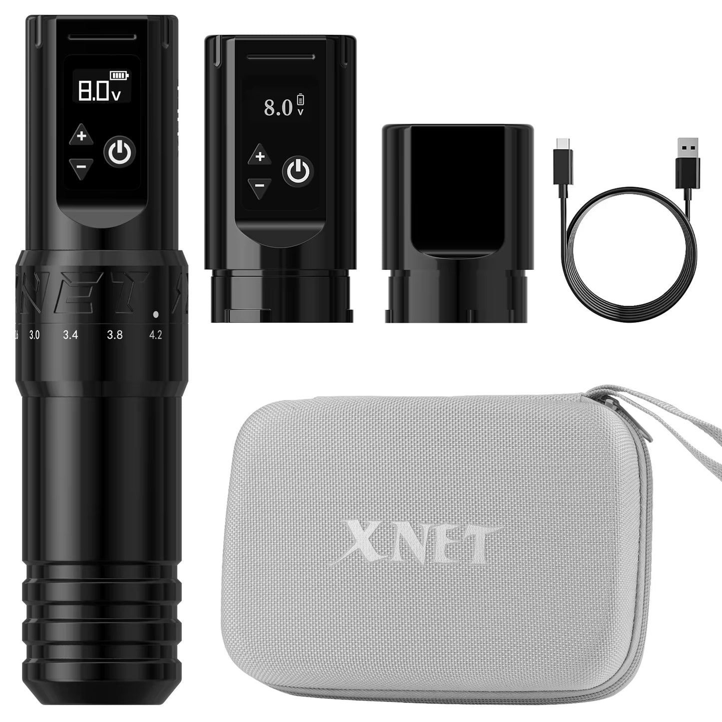 T1 Wireless Tattoo Machine Pen 7 Adjustable Stroke Custom Motor LCD Screen Battery Makeup Microplasty Pen for Tattoo Art