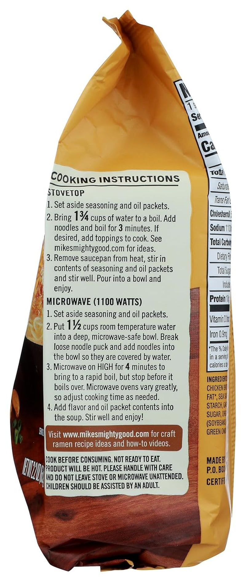 Organic Fried Garlic Chicken Ramen, 2.2 OZ