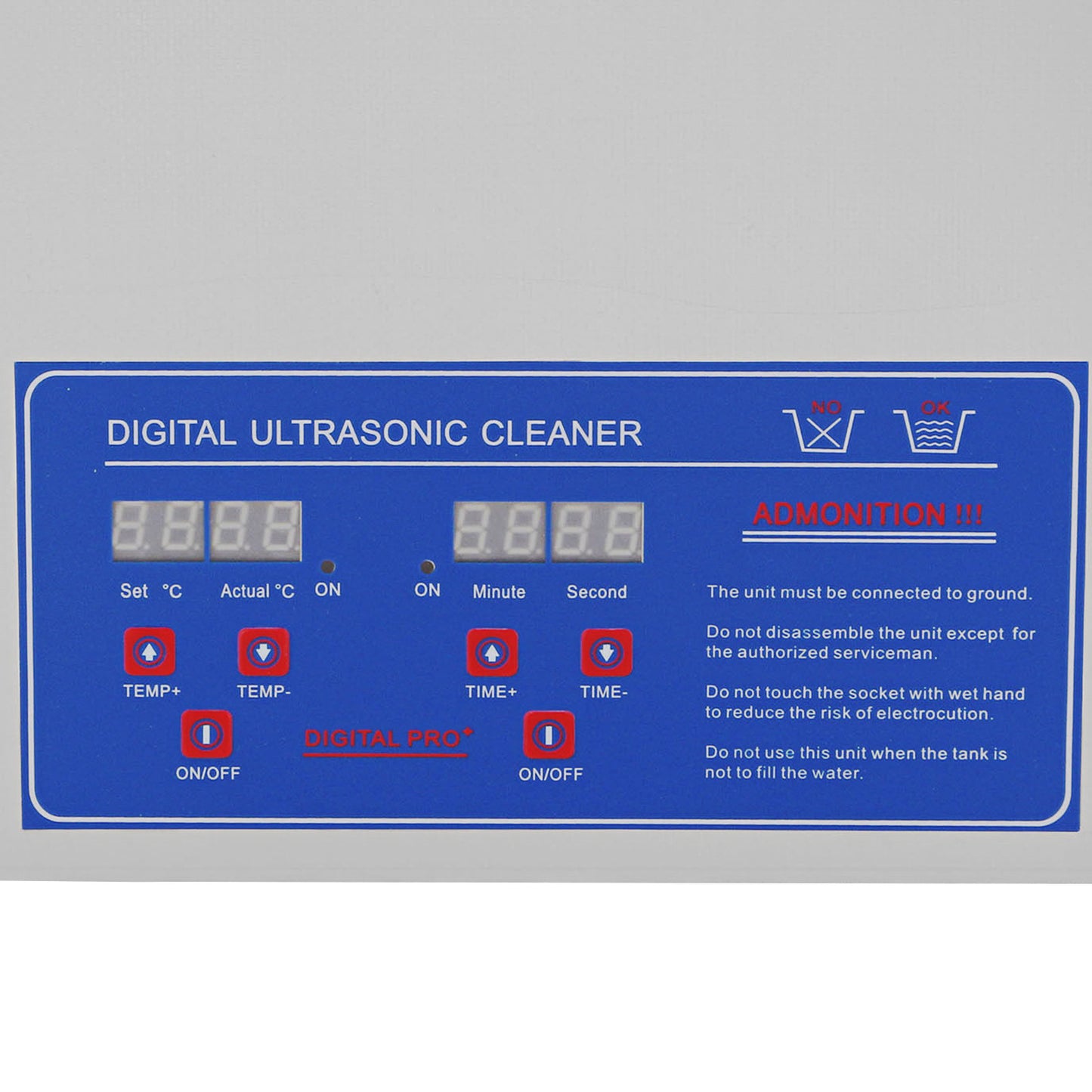 VEVOR Ultrasonic Cleaner 30L Ultrasonic Cleaner for Cleaning Eyeglasses Dentures Commercial Industrial Ultrasonic Cleaner with Digital Heater Timer and Cleaner Basket 30 Liter