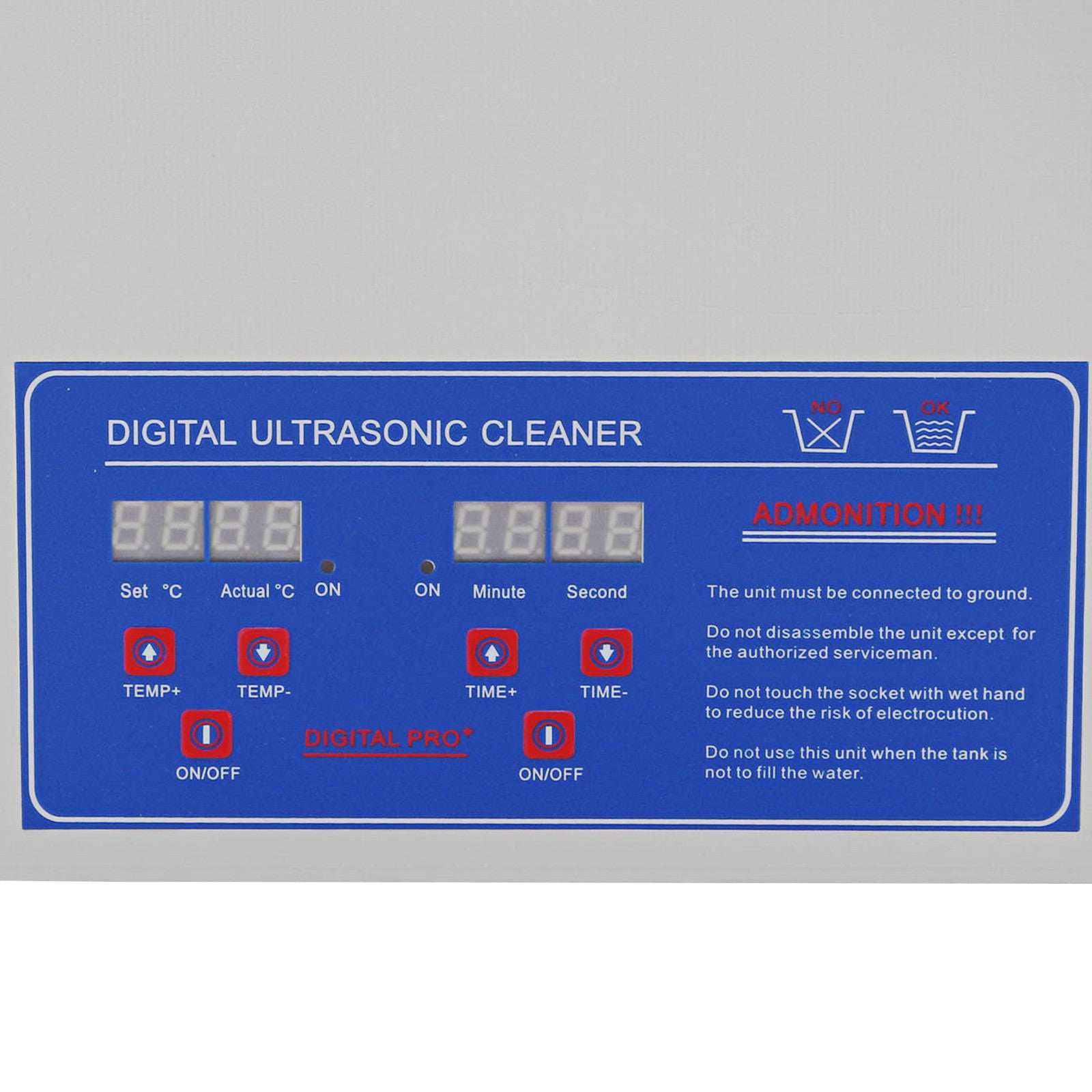 VEVOR Ultrasonic Cleaner 30L Ultrasonic Cleaner for Cleaning Eyeglasses Dentures Commercial Industrial Ultrasonic Cleaner with Digital Heater Timer and Cleaner Basket 30 Liter