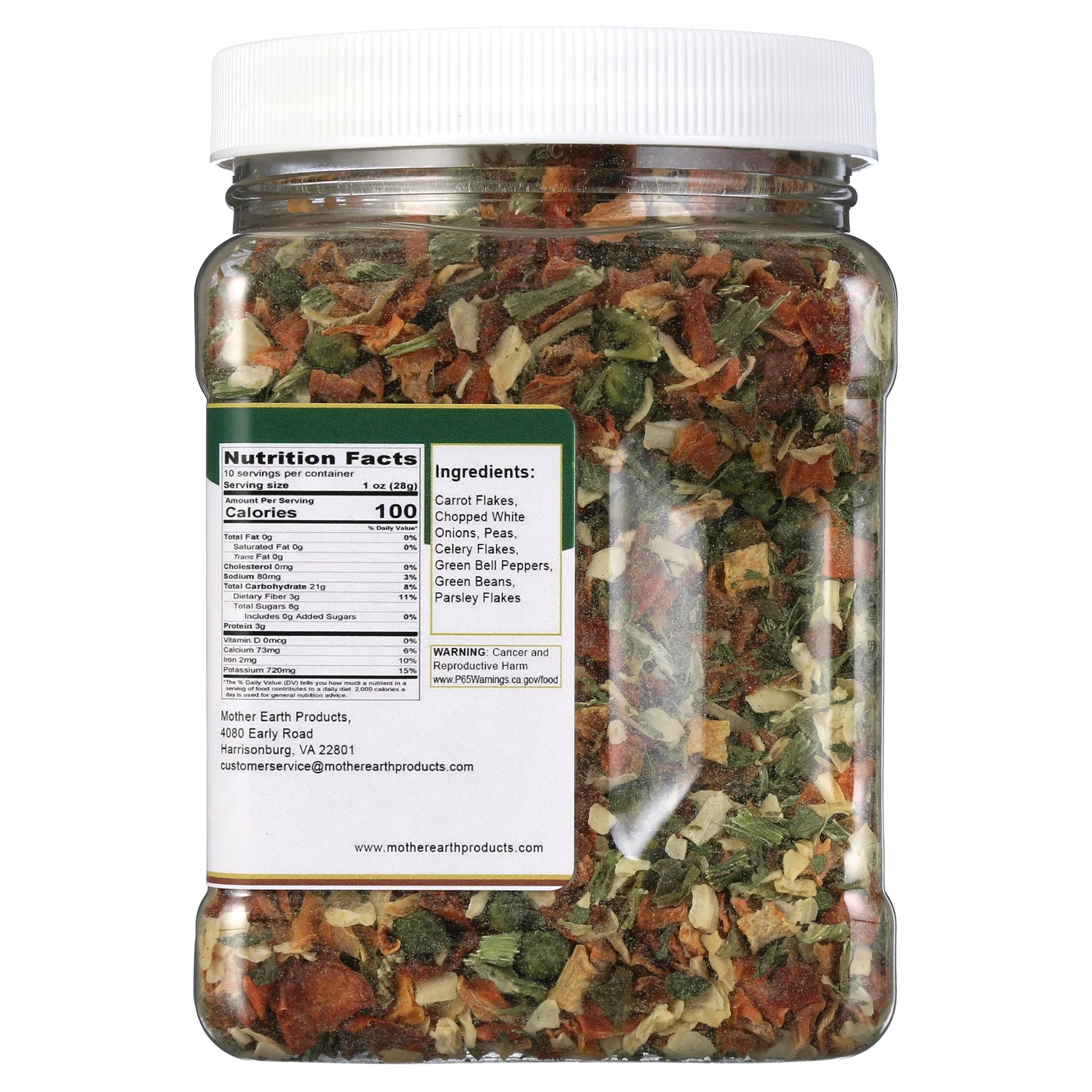Dehydrated Vegetable Soup Blend, Jar