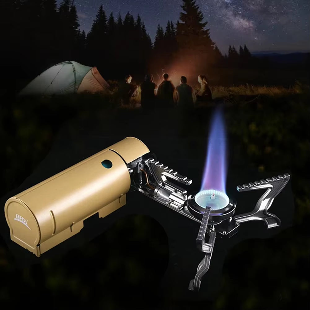 2600W Outdoor Folding Cassette Stove Camping Portable All-In-One Gas Stove Picnic High Fire Stoves Electronic Ignition Equipment