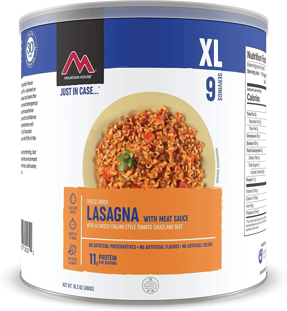 Lasagna with Meat Sauce Freeze Dried Survival & Emergency Food #10 Can - Pack of 1
