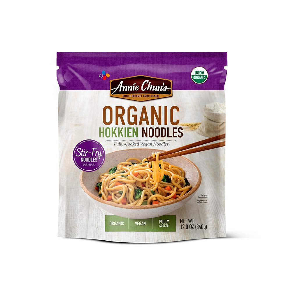 Organic Stir-Fry Noodles, Hokkien, Organic, Vegan, 12 Oz (Pack of 6)
