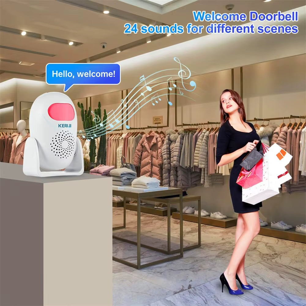 M120 Smart Motion Detector Alarm PIR Infrared Anti-Theft Burglar Welcome Chime Doorbell for Garage Shop Home Security