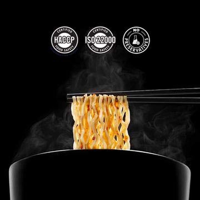 Wok Noodle Package, Healthy Asian Ramen, No Preservatives, Non-Fried Instant Noodles, Stir Fry, Set Includes Original BP Wok Noodles, 2.1 Oz.(Pack of 5)