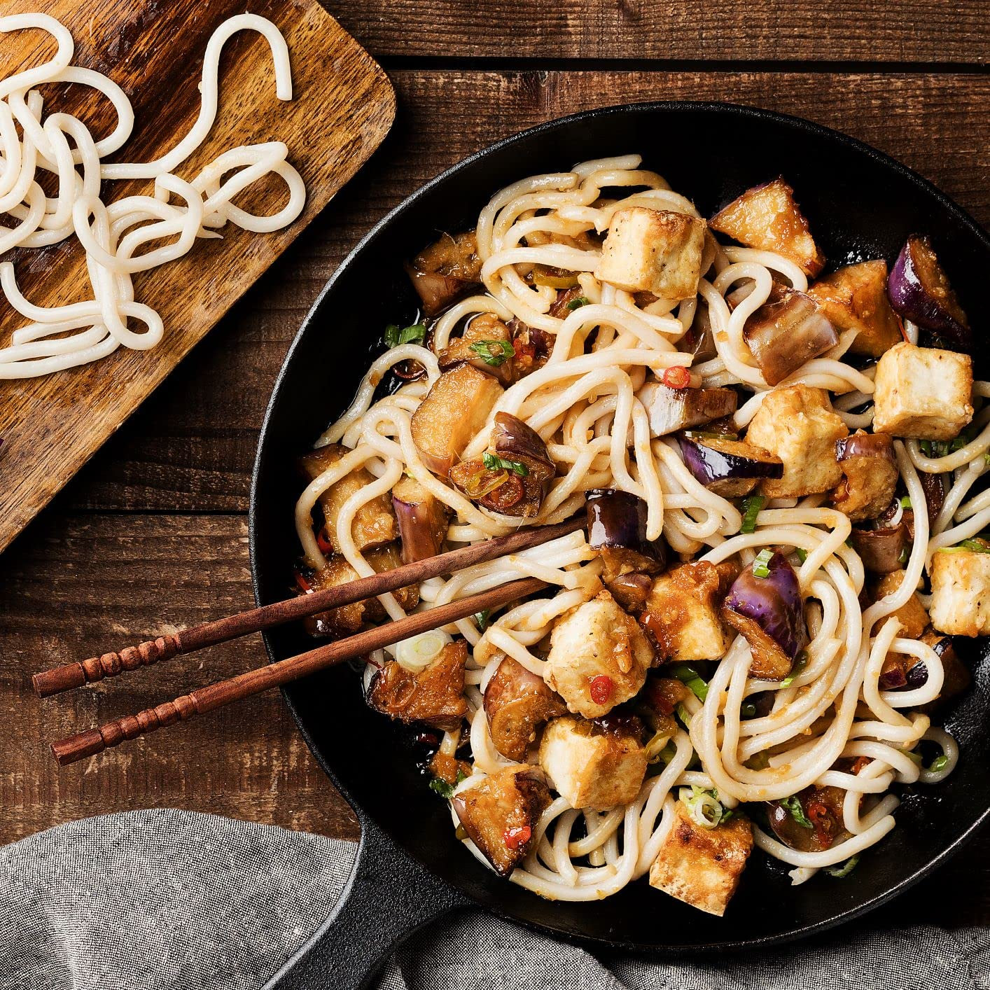 Organic Stir-Fry Noodles, Hokkien, Organic, Vegan, 12 Oz (Pack of 6)