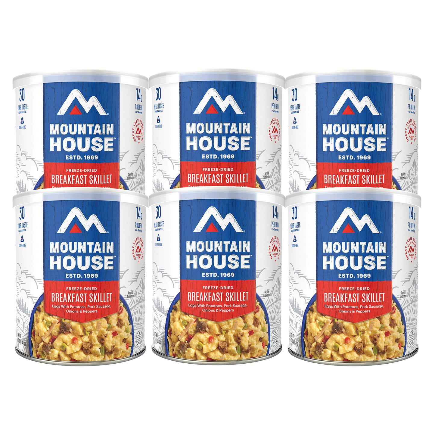 Mountain House Freeze Dried Breakfast Skillet, 6-Count (48 Total Servings)