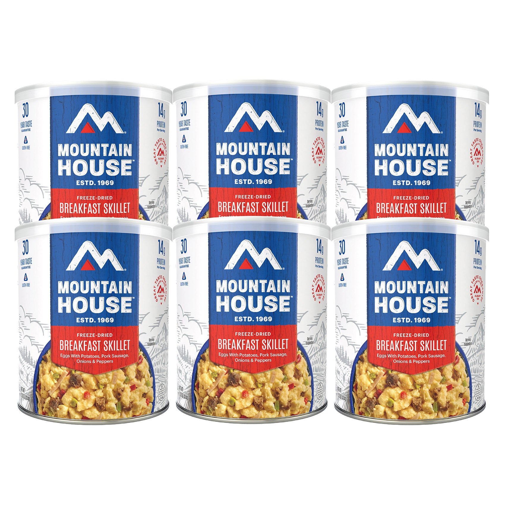 Mountain House Freeze Dried Breakfast Skillet, 6-Count (48 Total Servings)