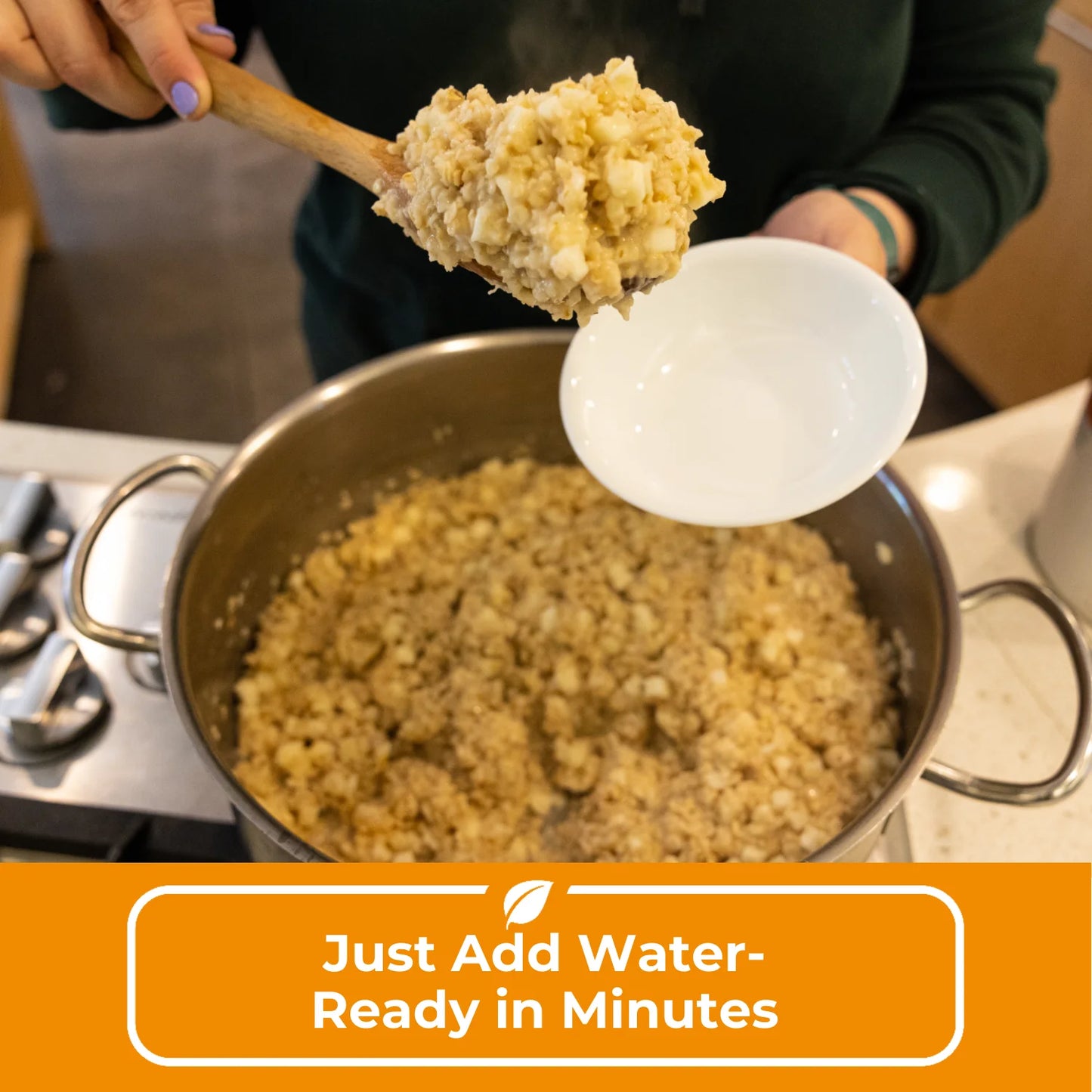 | Freeze-Dried Apple Cinnamon Oatmeal | Emergency Survival Bulk Food Storage Meal | Perfect for Everyday Quick Meals or Long-Term Storage | 25 Year Shelf Life