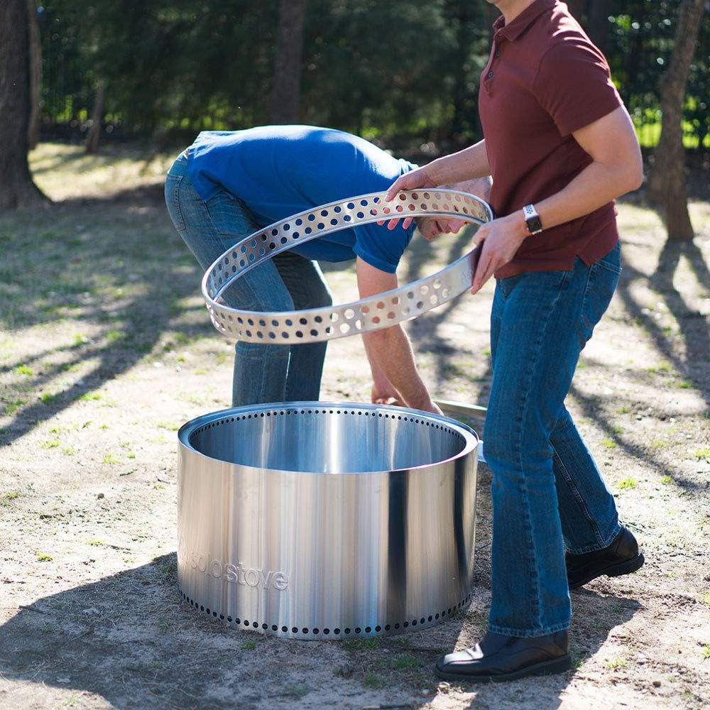 Yukon Stand - Durable 304 Stainless Steel, Heat-Resistant, Portable Elevated Fire Pit Accessory for Safe Use on Decks and Camping - Ideal for Smokeless Fire Pits and Outdoor Fireplaces