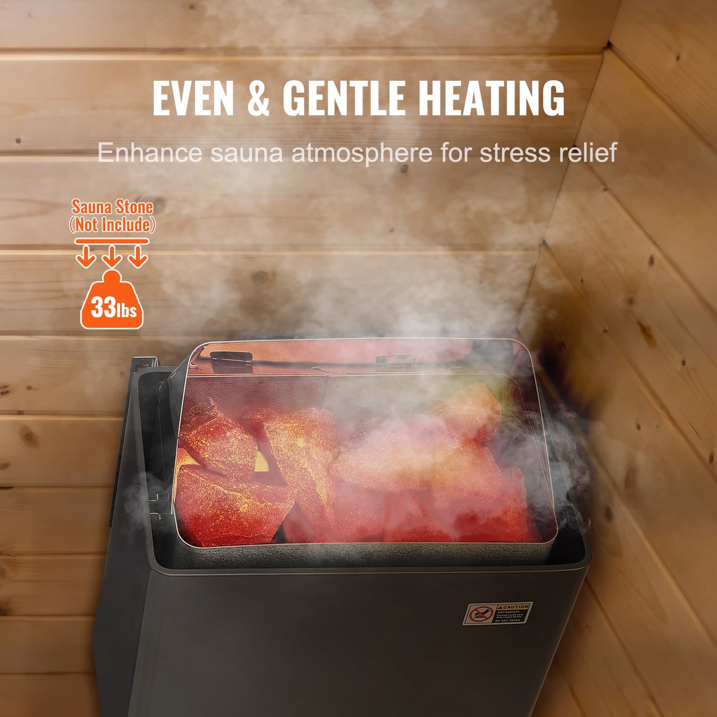 Uimoso Sauna Heater Stove 6KW Wet & Dry Stailess Steel W/ Internal Controller