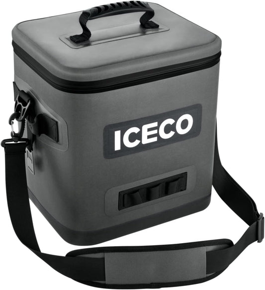 Soft Sided Cooler Bag, Insulated Leak Proof Soft Cooler Bag Portable with Shoulder Strap Bottle Opener for Camping Travel Beach Fishing Boating