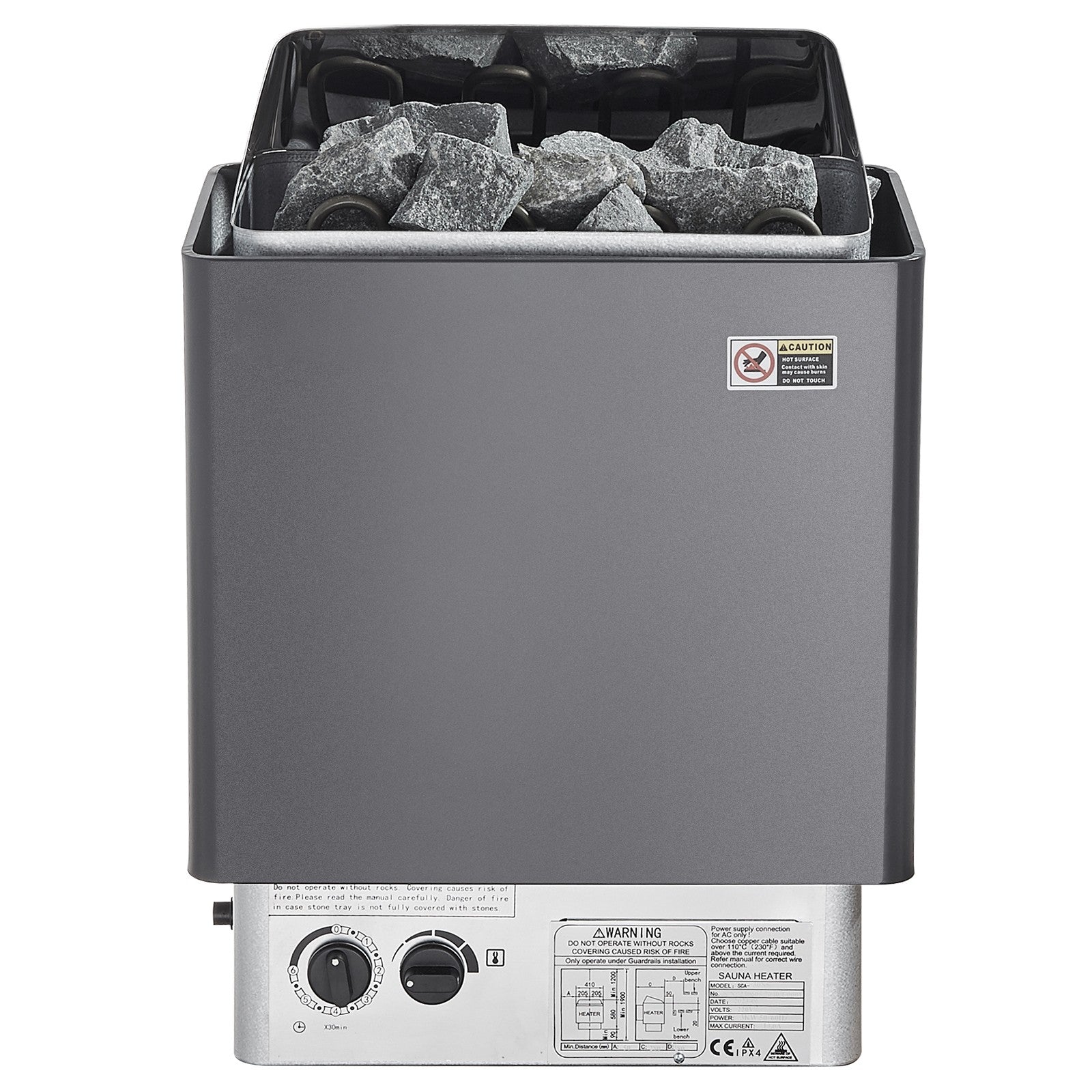 Uimoso Sauna Heater Stove 6KW Wet & Dry Stailess Steel W/ Internal Controller