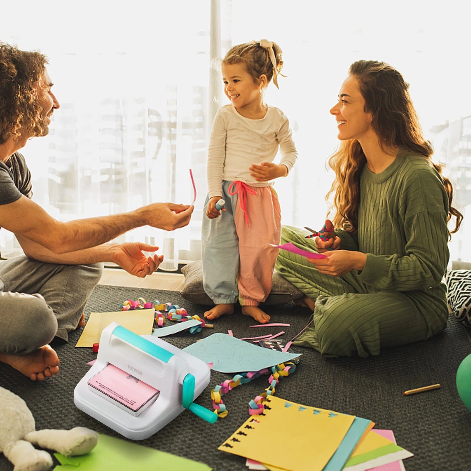 VEVOR Manual Die Cutting Embossing Machine 6 Opening for Art Craft Scrapbooking