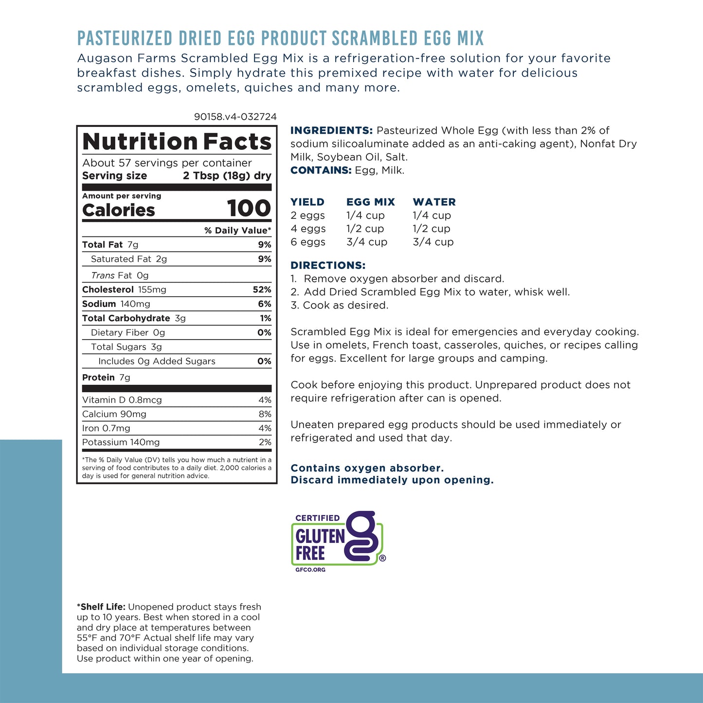 (3 Pack)  Scrambled Egg Mix Large Can