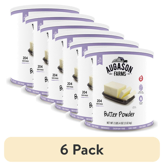 (6 Pack)  Butter Powder 2 Lbs 4 Oz No. 10 Can