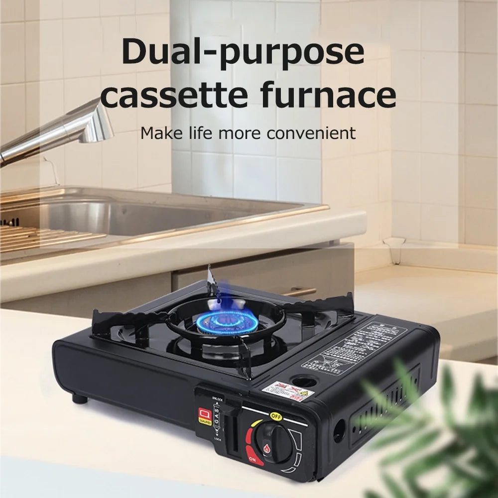 Portable 2900W Cassette Furnace Butane Gas Stove Outdoor Travel Picnic Cooker Camping Hiking Cookware