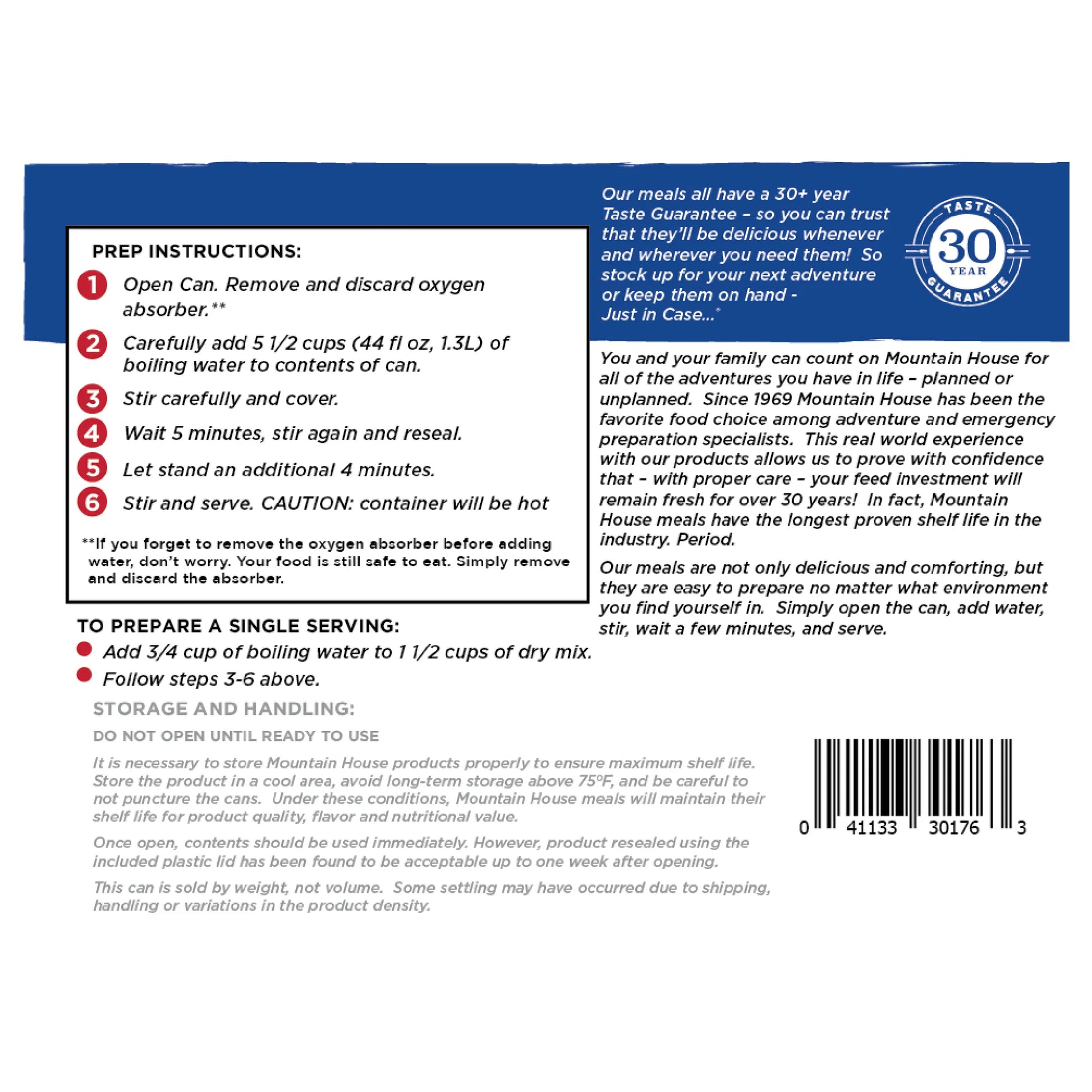 Mexican Style Adobo Rice & Chicken | Freeze Dried Backpacking & Camping Food | Survival & Emergency Food for Camping Hiking and Backpacking| Gluten-Free #10 Can- 1 Can