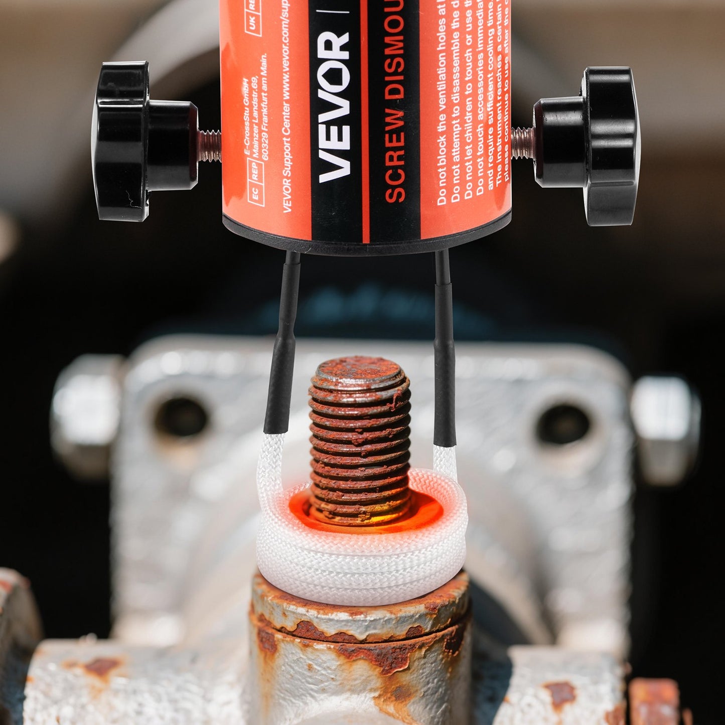 Induction Heater Bolt Removal Tool 1500W 110V Handheld Kit W/ 8 Coils & Case