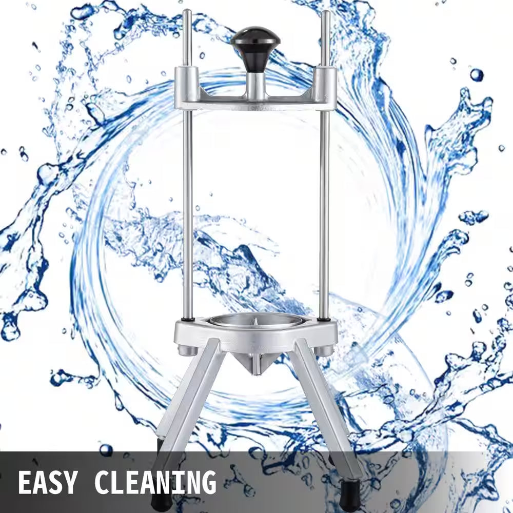 6-Section Commercial Wedger Stainless Steel Blade Fruit Lime Slicer Lemon Cutter for Home Bar Restaurant, Sliver