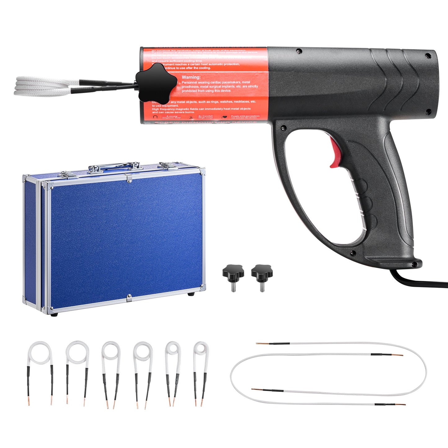 Induction Heater Bolt Removal Tool 1500W 110V Handheld Kit W/ 8 Coils & Case