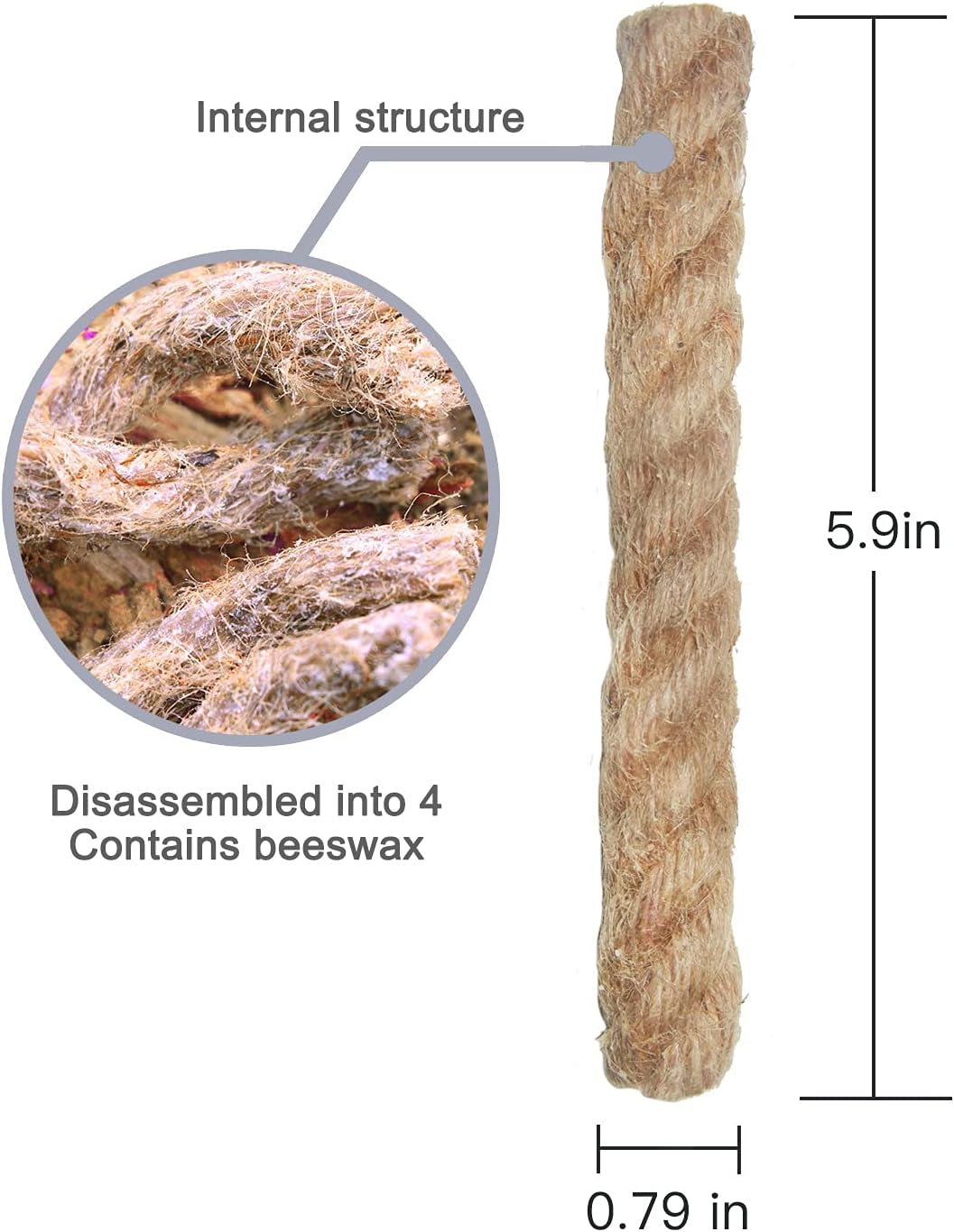 100% Windproof, Rainproof and Moisture- Emergency Survival Tool Kits| Long-Lasting Fire Starters for Campfires| Camping Cooking Kindling Tinder| Fire Rope Hemp Core| Unlimited Shelf Life