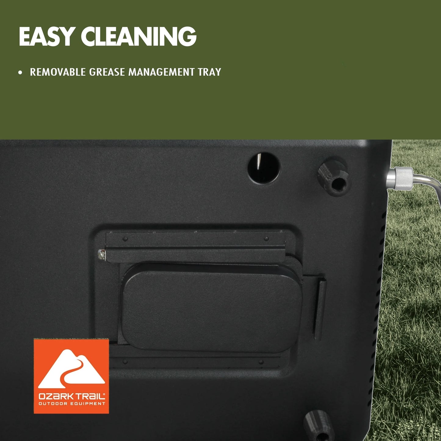 2 Burner Black Propane 2-In-1 Portable Camp Stove and Grill, Model GCT2220WB, New