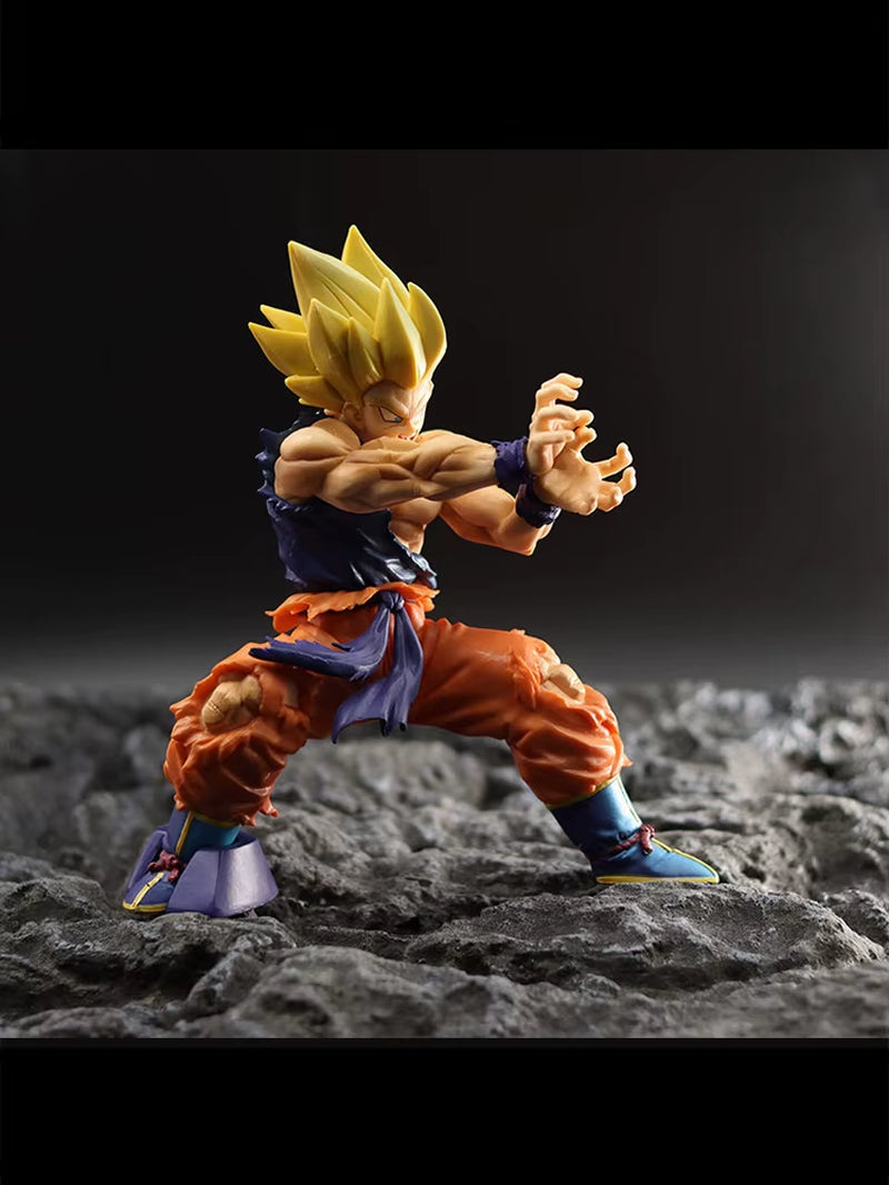 Dragon Ball Z Son Goku Anime Figure Battle Damage Shockwave Manga Statue Pvc Action Figurine Collectible Model Doll Toys