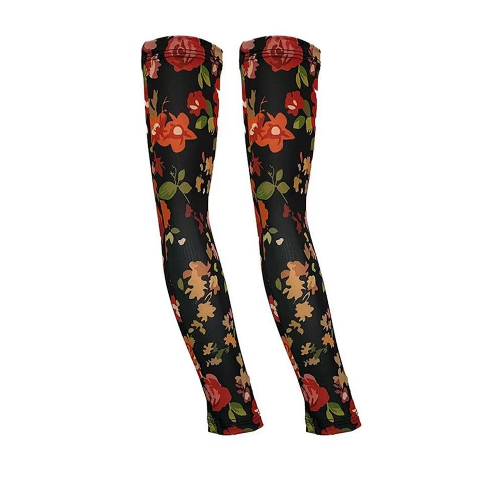 Cycling Arm Warmers Man Protective Hand Cover Cycling Cuff UV Covers Compression Sleeve for Arm Bicycle Sports Protective Gear