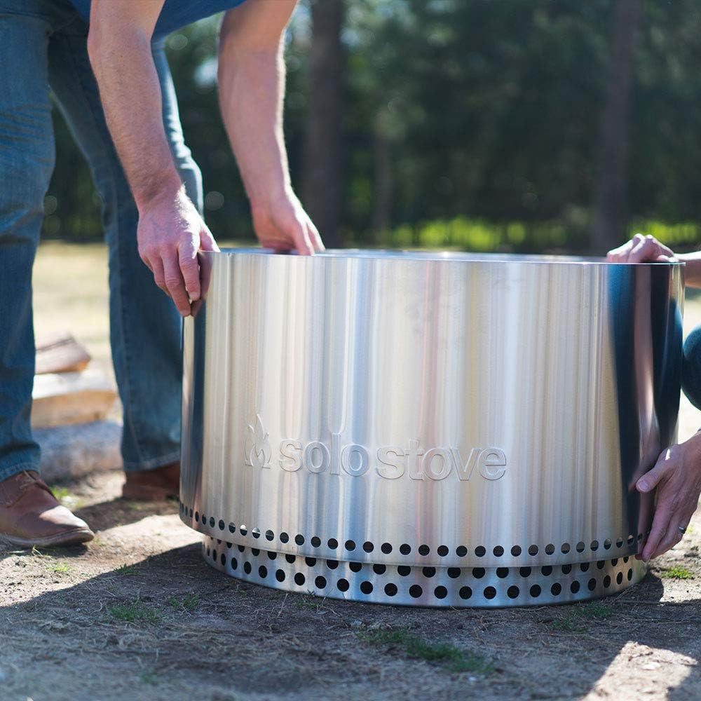 Yukon Stand - Durable 304 Stainless Steel, Heat-Resistant, Portable Elevated Fire Pit Accessory for Safe Use on Decks and Camping - Ideal for Smokeless Fire Pits and Outdoor Fireplaces