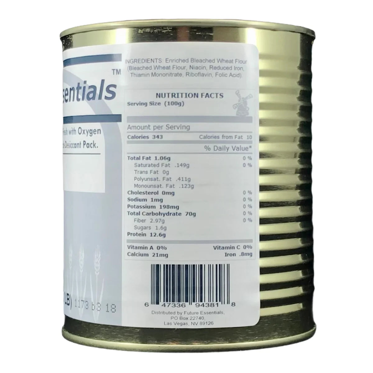 Canned Long Shelf Life All Purpose Emergency Food White Flour-12 Cans