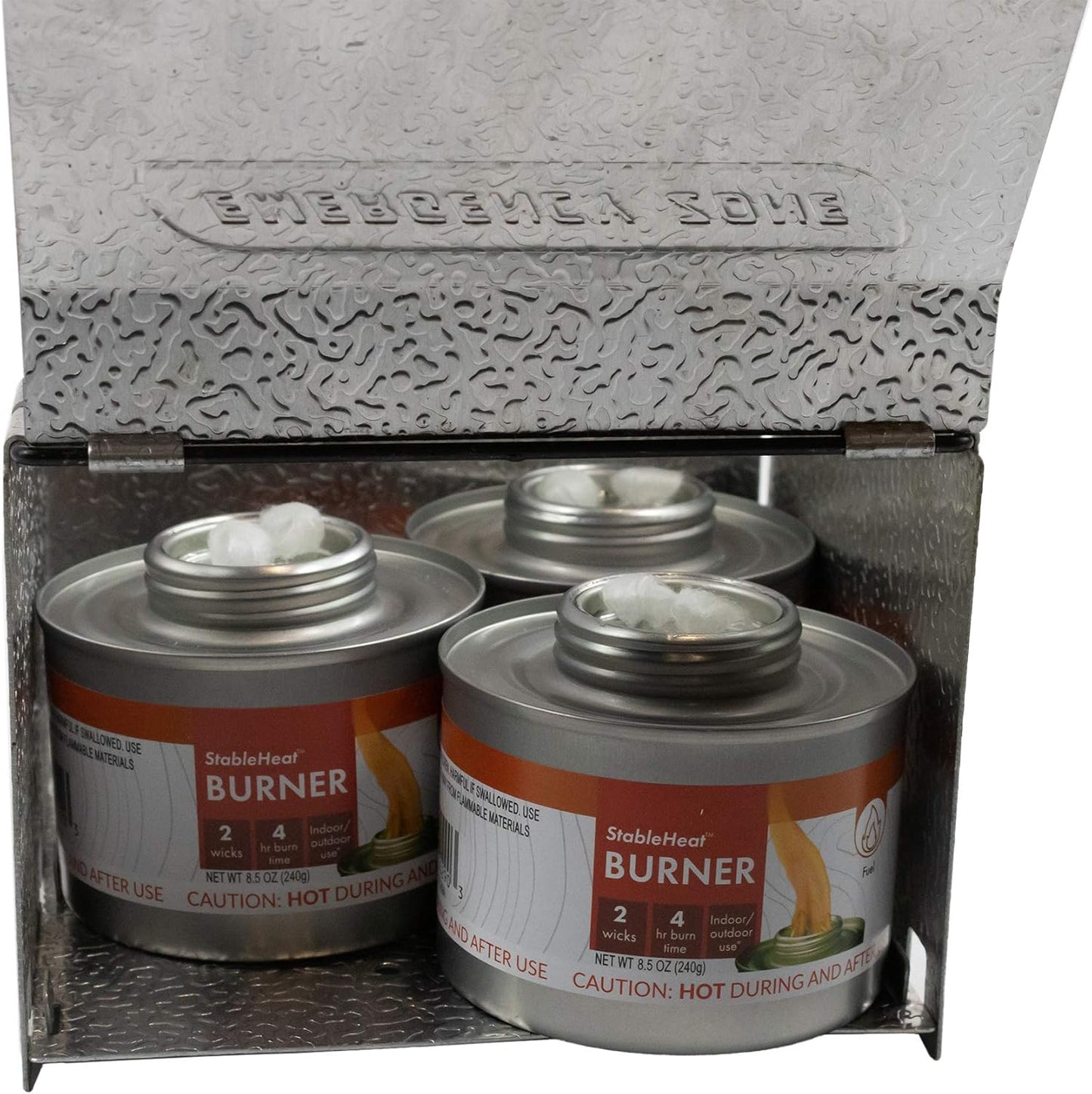 New & Improved! Emergency Cooking Fuel Premium Storage Set, 20+ Year Shelf Life | Available in 4 Cans, 12 Cans, or 24 Can Packs