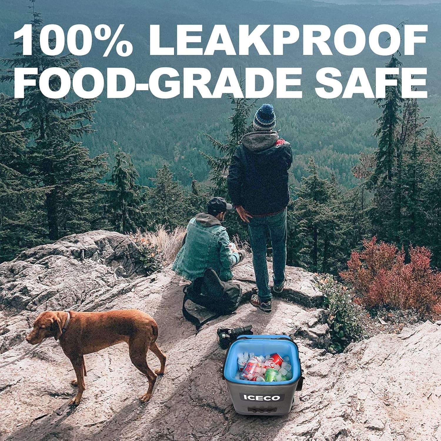 Soft Sided Cooler Bag, Insulated Leak Proof Soft Cooler Bag Portable with Shoulder Strap Bottle Opener for Camping Travel Beach Fishing Boating