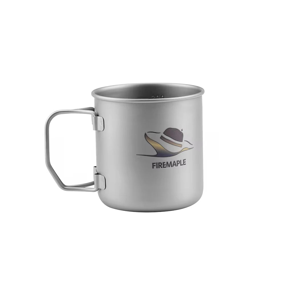 Fire Maple Alti Titanium Cup Ultralight Camping Mug with Scale Foldable Drinkware Coffee Hiking Backpacking Camp 300/600/900ML