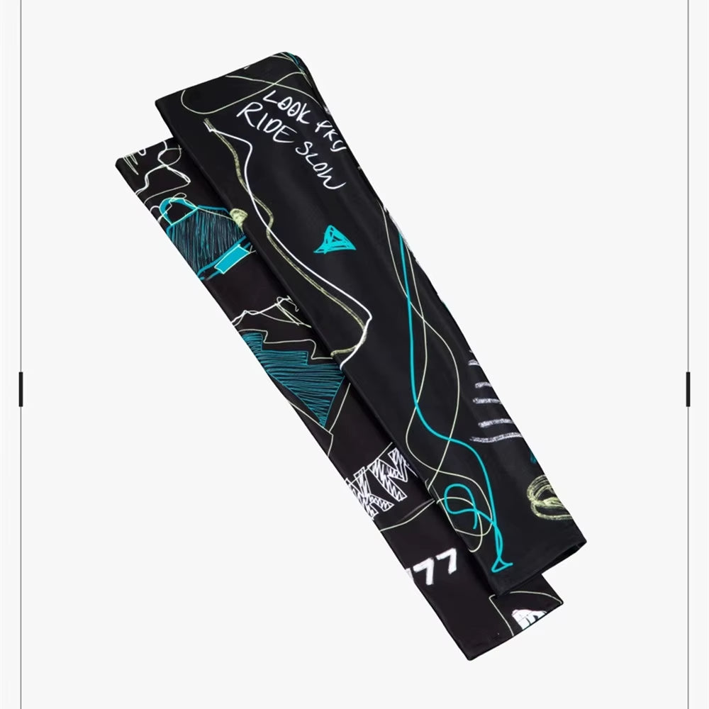 Cycling Arm Warmers Man Protective Hand Cover Cycling Cuff UV Covers Compression Sleeve for Arm Bicycle Sports Protective Gear