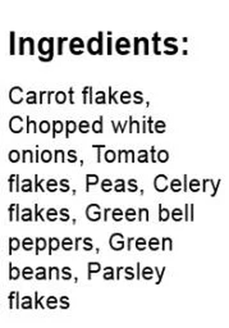 Dehydrated Vegetable Soup Blend, Jar