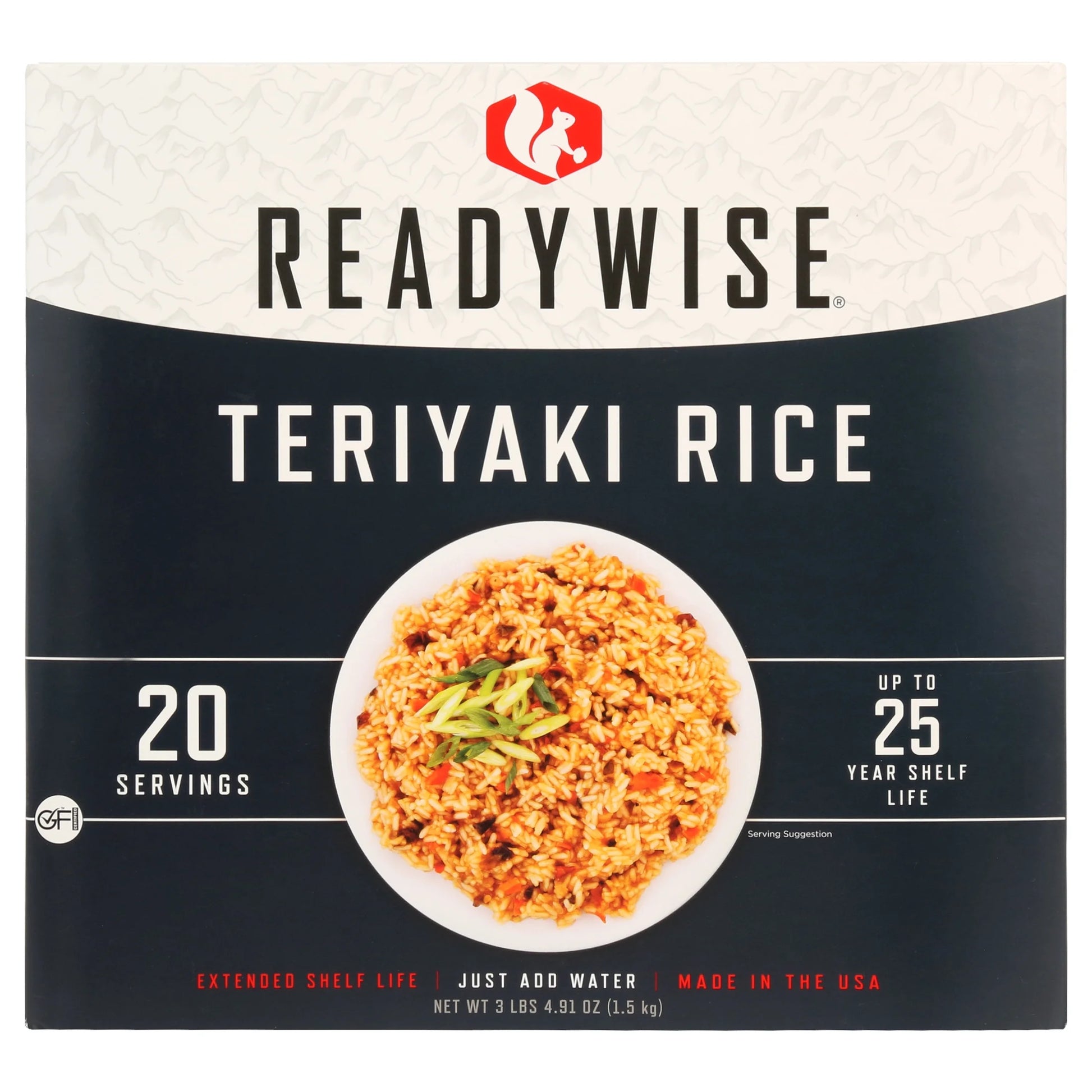 (2 Pack)  Teriyaki & Chicken 20 Serving, Shelf-Stable, Emergency Meal